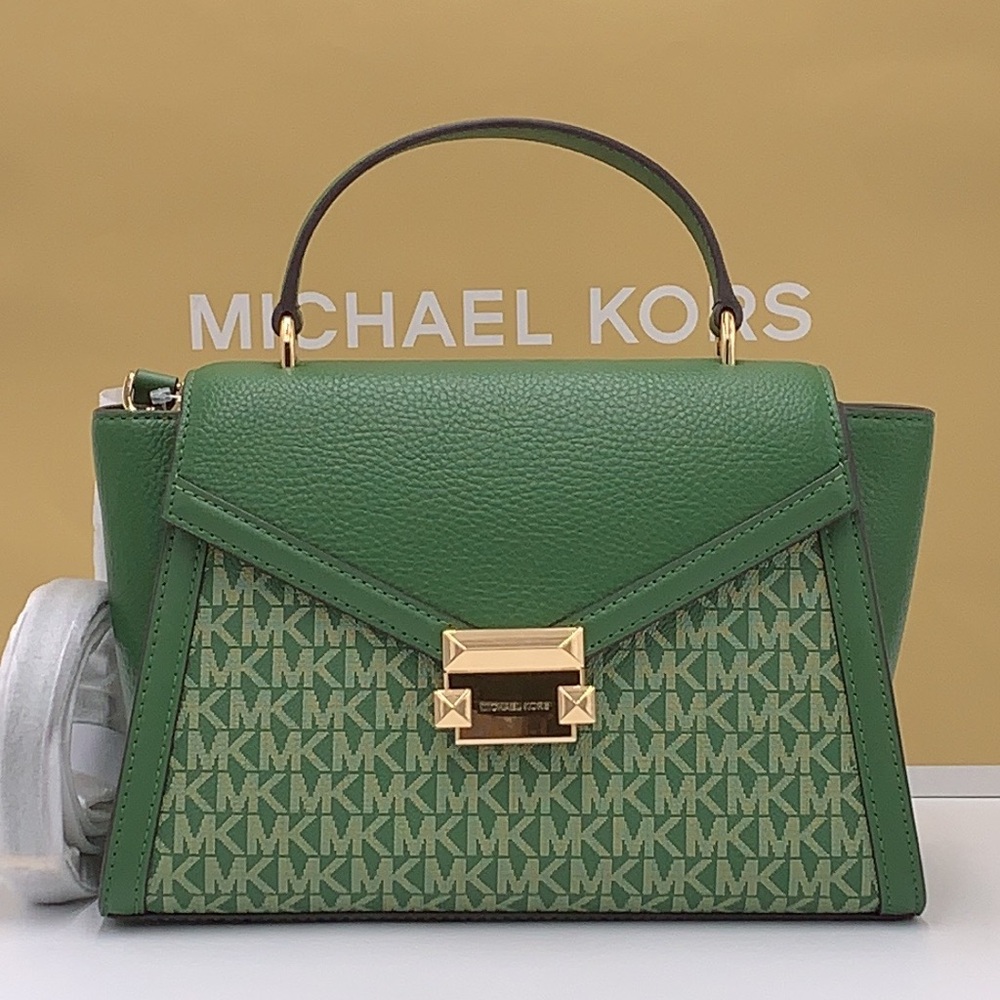 MICHAEL KORS
Whitney Medium Flap TH Satchel
Fern Green 
NWT - Picture 5 of 16